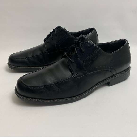 Dockers Excelar Black Leather Oxford 12 M Men’s Lace Up Round Toe Dress Shoes main image 8